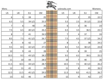 burberry specs women|Burberry men's size guide.